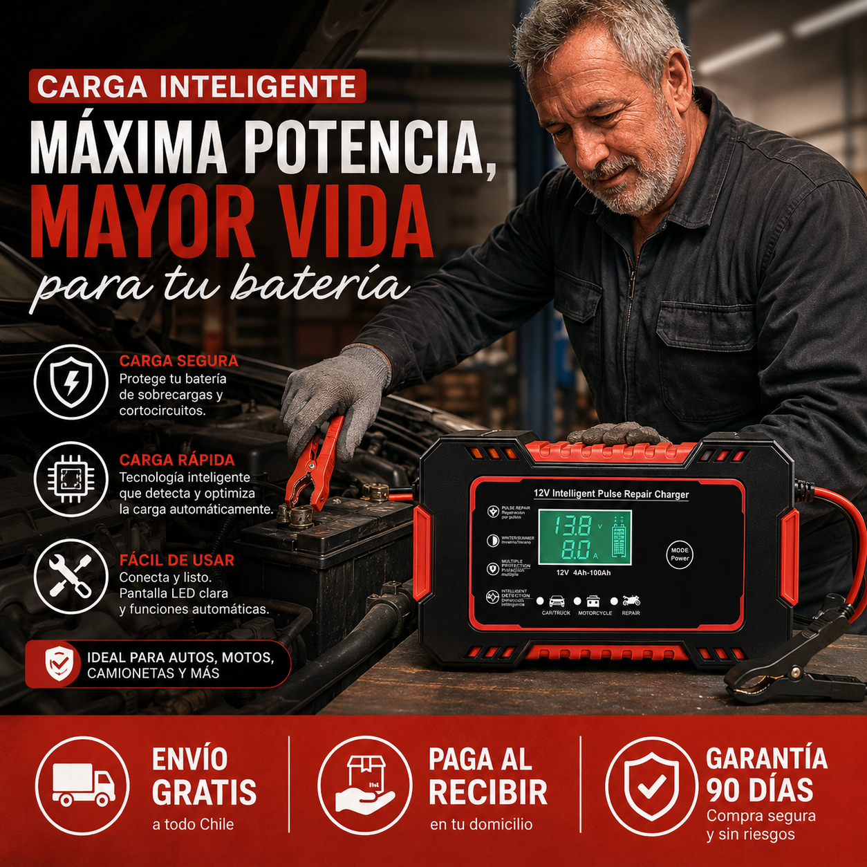 Evita quedarte botado y recupera la potencia de tu batería desde donde sea
