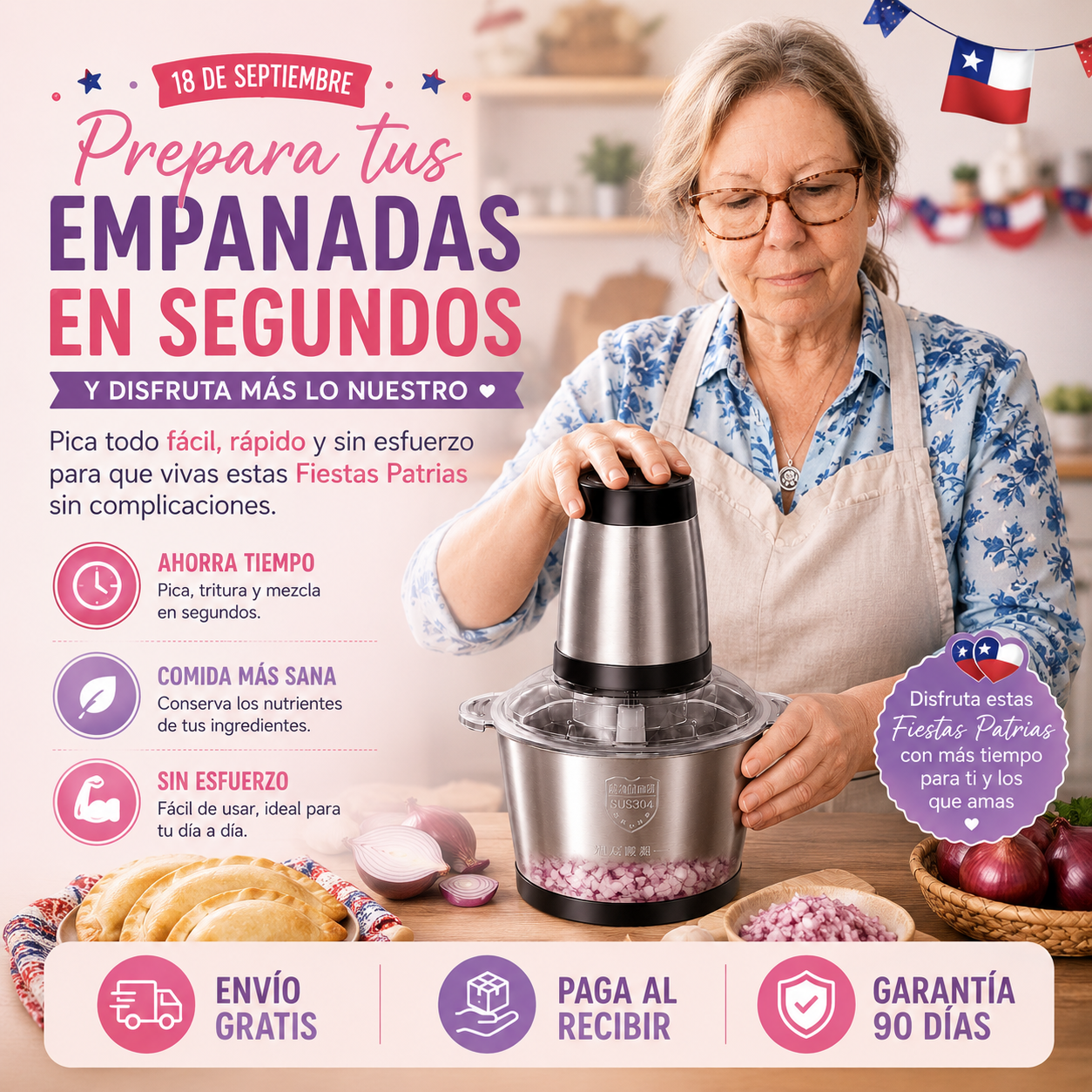 Pica, tritura y prepara tus comidas en segundos sin esfuerzo ni lágrimas en la cocina