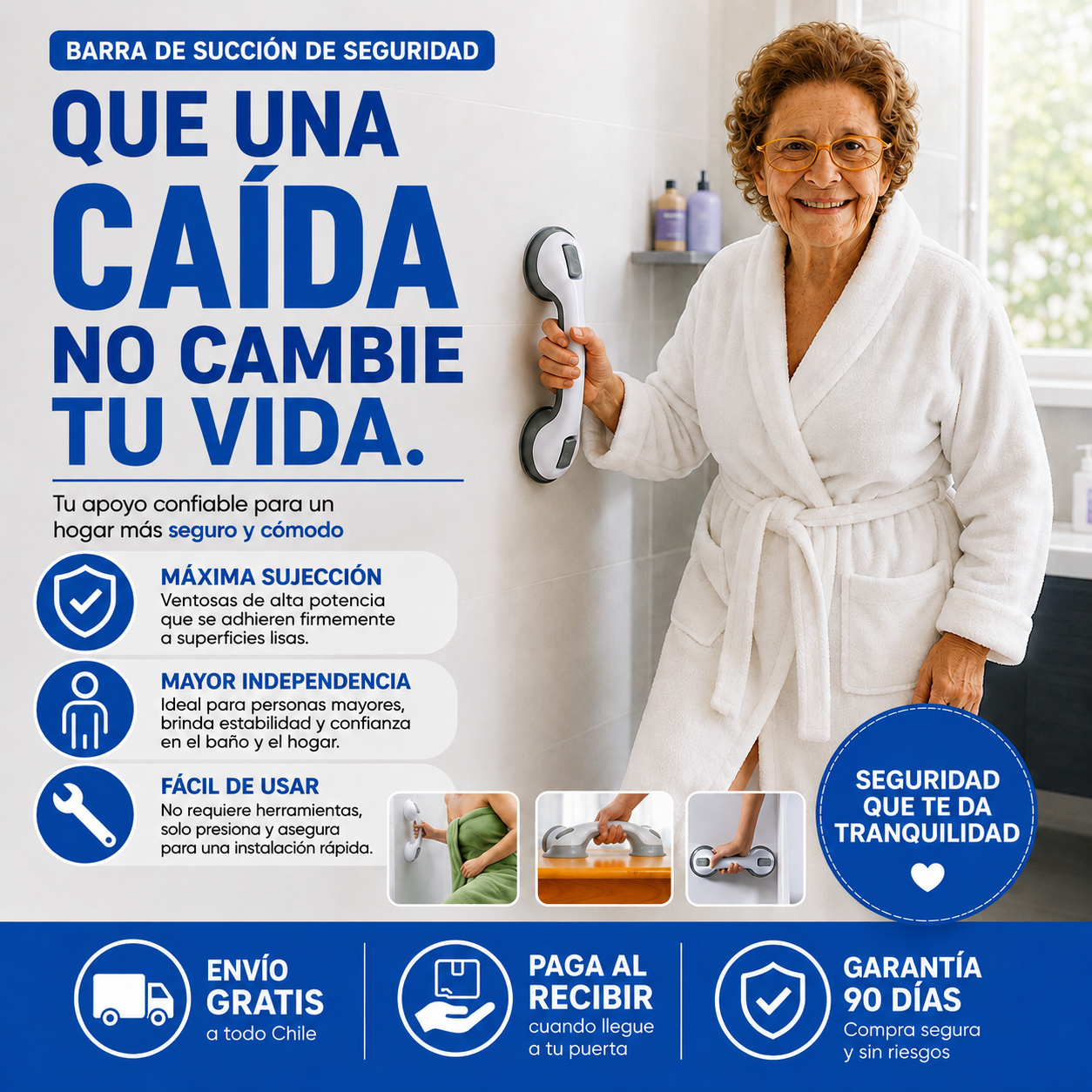 UN SIMPLE PASO PUEDE EVITAR UNA PELIGROSA CAÍDA EN EL BAÑO