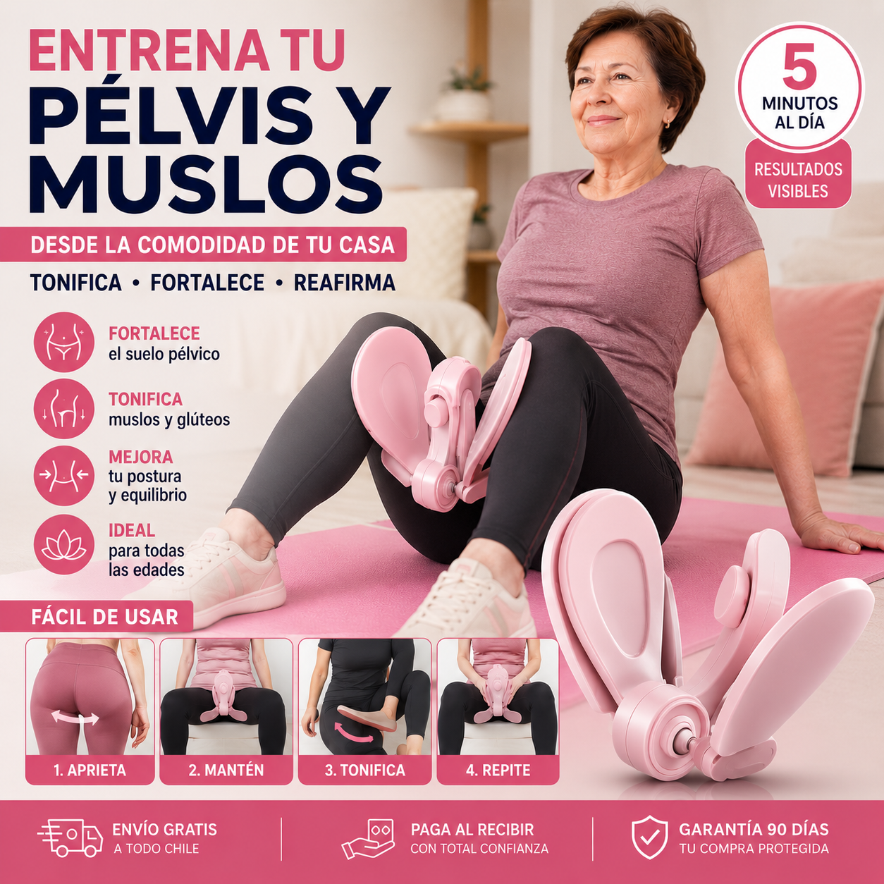 Entrenador Pelvico Moldeador Muslos