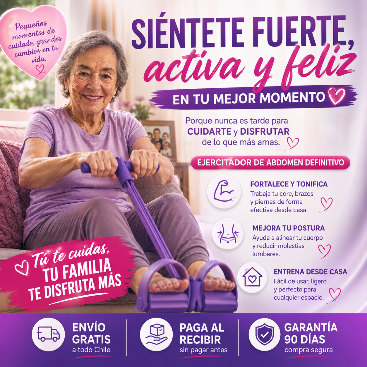 MANTENTE FUERTE HOY PARA DISFRUTAR CON QUIENES MÁS AMAS