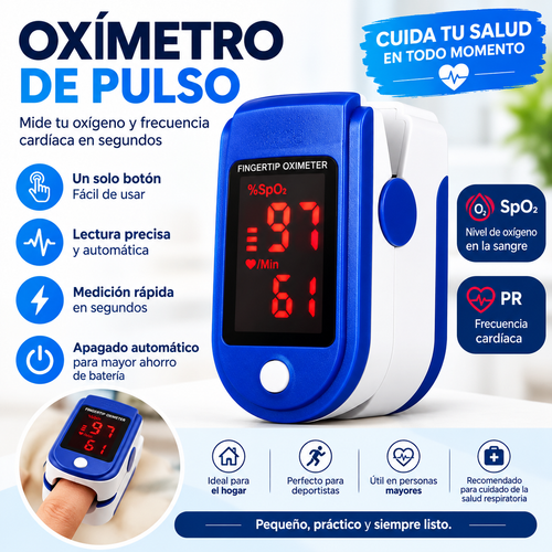 Oximetro A Medidor Laser Incluye Pilas