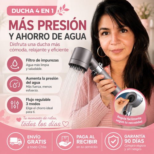 Cabezal Ducha Alta Presion Masajeadora